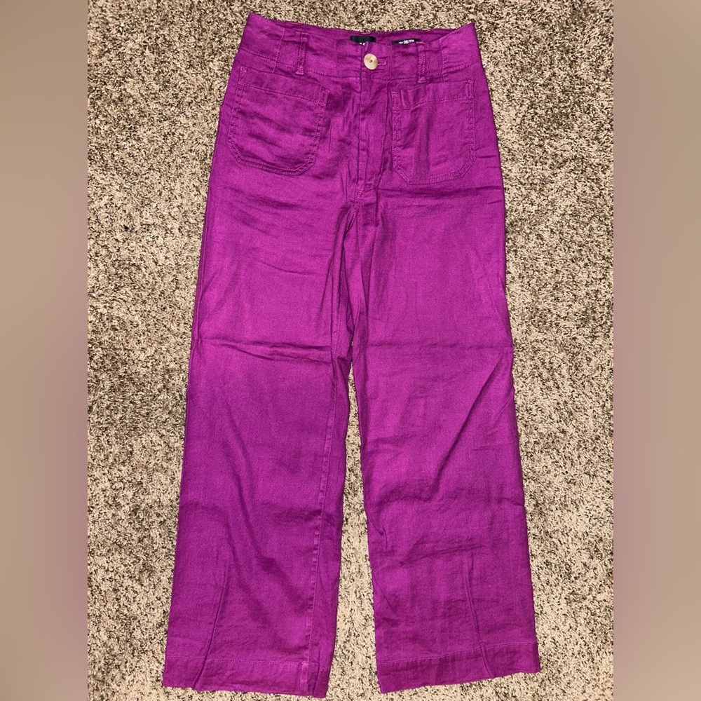 Anthropologie Maeve Magenta Trousers